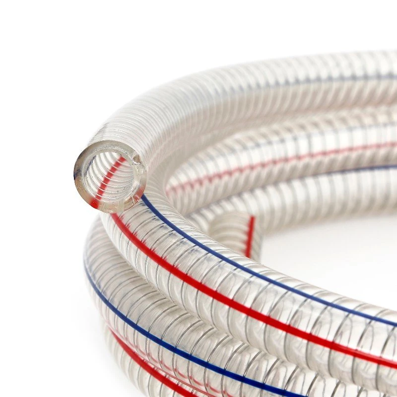 High Quality Transparent PVC Steel Wire Spiral Reinforced Hose