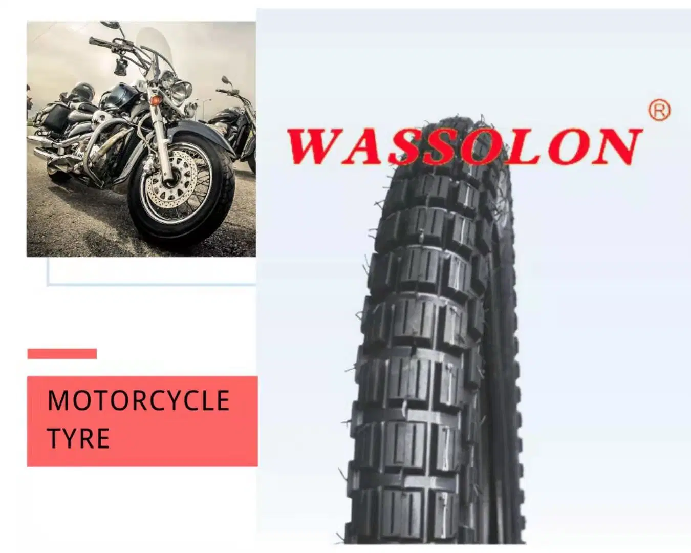 off-Road Motorcycle Tyre Scooter Sapre Part for Motorcycle/Bicycle/Electric Rubber Wheel Tubeless Nylon Tires