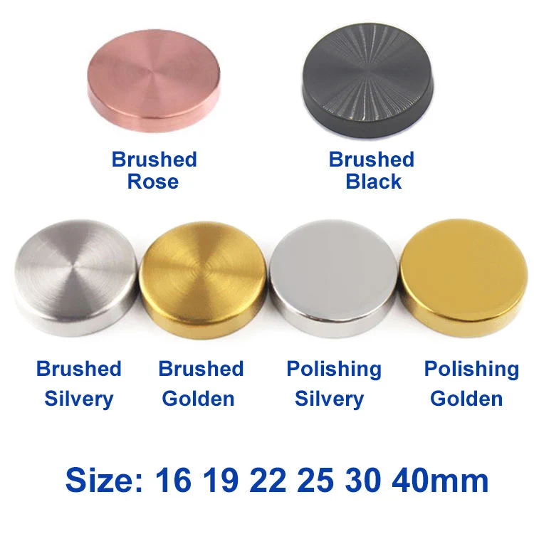 10-25mm Screw Cap with Gold Silver Bronze Rose Brushed Polishing Cover for Mirror Furniture Decorative 10% off