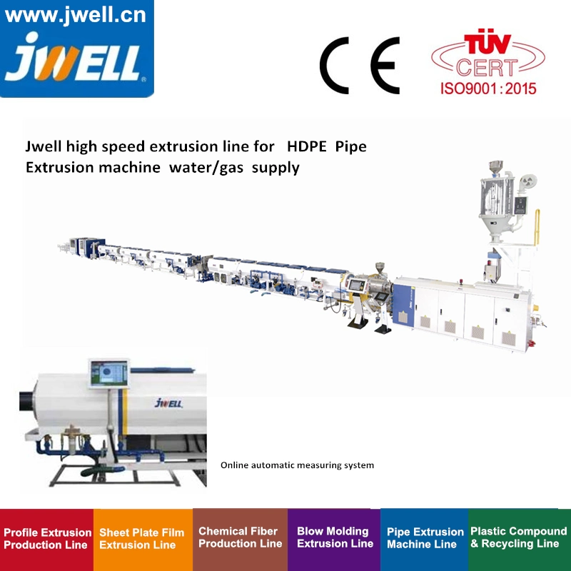 Jwell made plástico multicapa Single-Layer/presión/Alcantarillado Drenaje/gas/agua/Protección eléctrica Pert Mpp PP PP-R de HDPE Tubería de PVC PPR PE máquina de extrusión