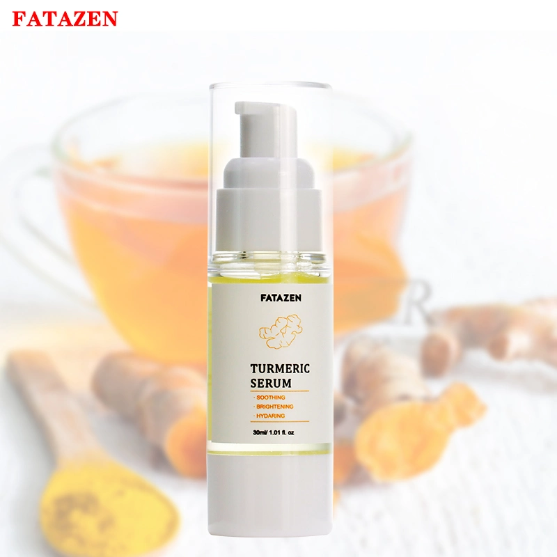 Vente à chaud naturel azurant Turmeric soin de la peau visage sérum blanchiment Sérum de vitamine C pour le visage