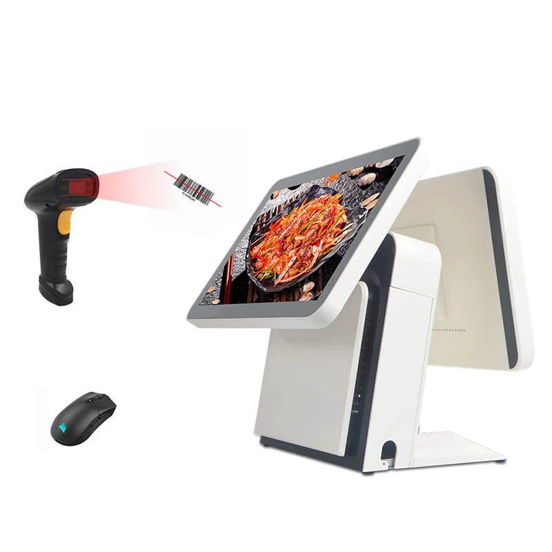 Drucker Kassenschublade POS-Set 15" Preisüberprüfung Terminal POS Computer Restaurant Touchscreen POS Kasse