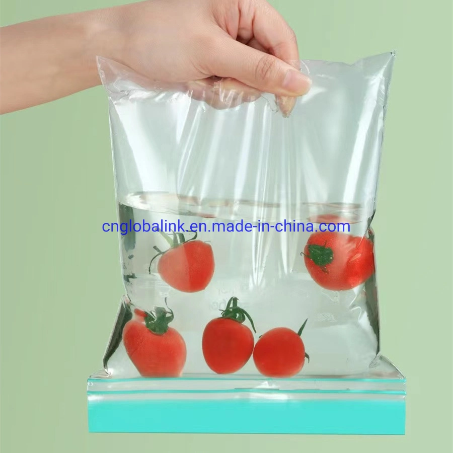 Emballage plastique transparent Sac auto-scellé étanche à fermeture à glissière de qualité alimentaire Sacs d'emballage en plastique