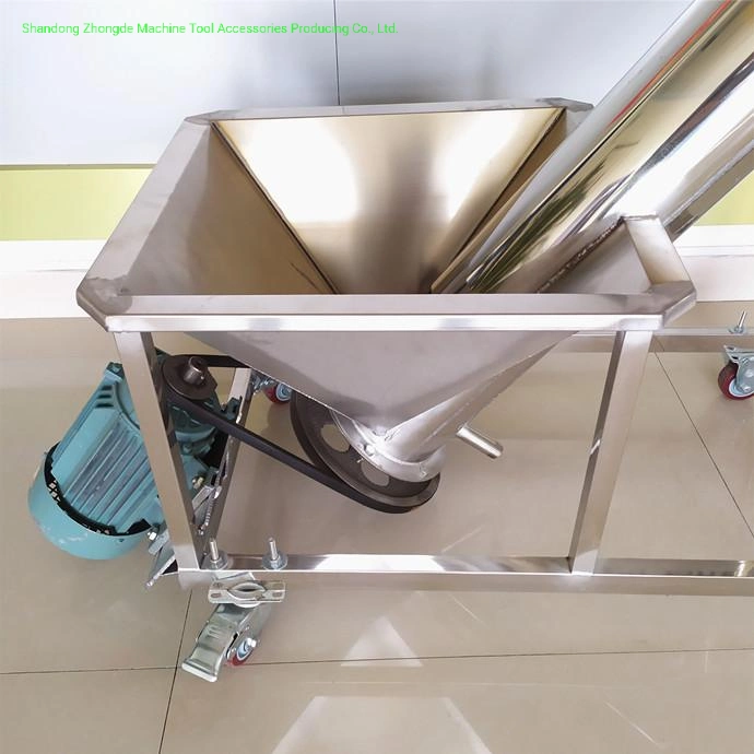 Auger Screw Conveyor for Powder 110L 230L Stainless Steel Hopper