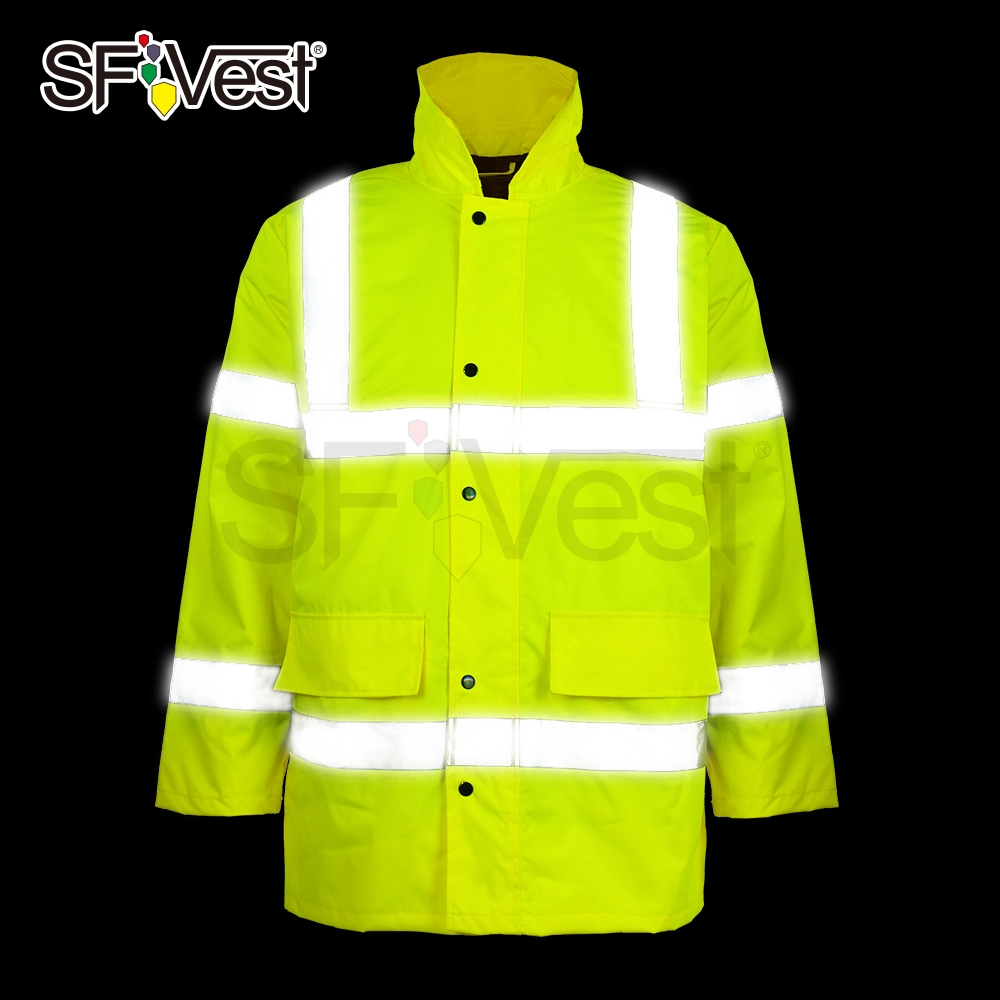 2020 Security Roadway Traffic Warning Winter Jacket Reflective Safety Clothing