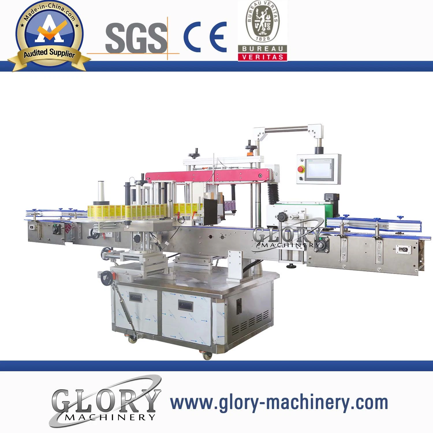 Automatic High Speed Two Sides Stick Label Machine