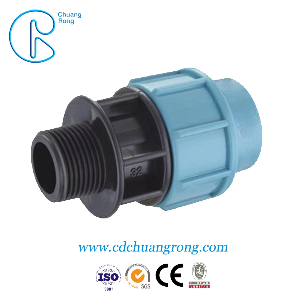 Non-Toxic Pn10 PP Compression Tee Fitting