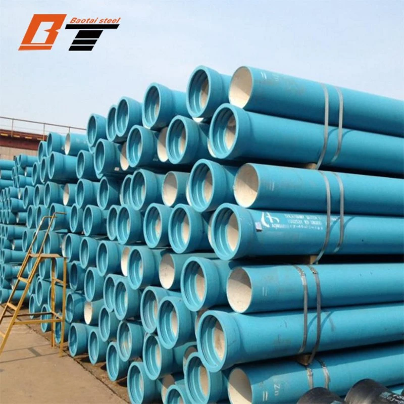 Large Stock K7/K8/K9/C40/C30/C25 Underground Waterworks Bitumen Coated Anticorrosion Pipelines Ductile Cast Iron Pipe