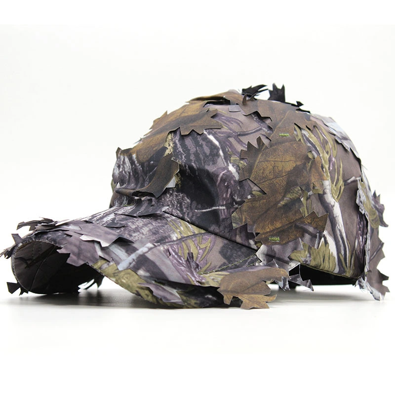 Camouflage Duck Cap Outdoor Hunting Sports Cap Leaf Bionic Cap Military Hats Army Cap