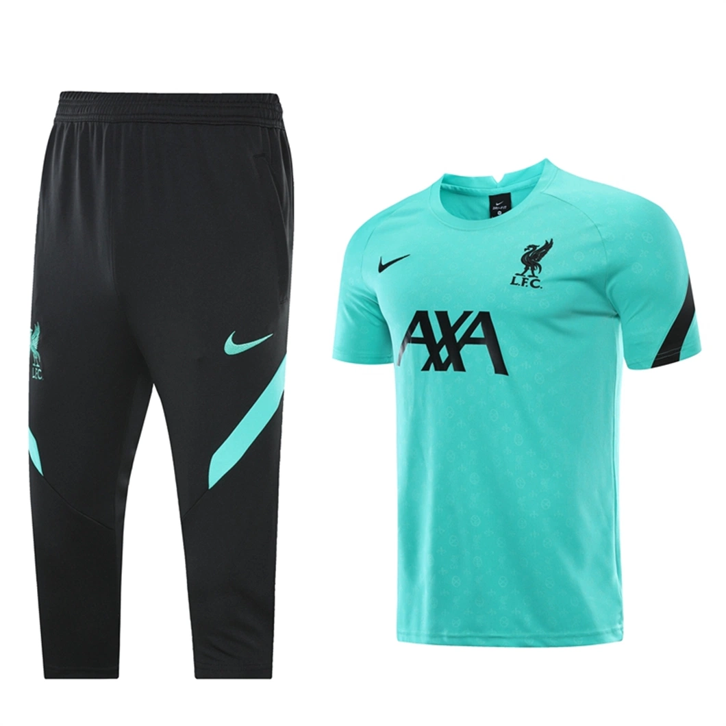 Fato de treino de vestuário desportivo para homem 2022 2023 - Atacado Camisola de futebol com fato de treino de futebol americano T-shirt recortada calças de futebol