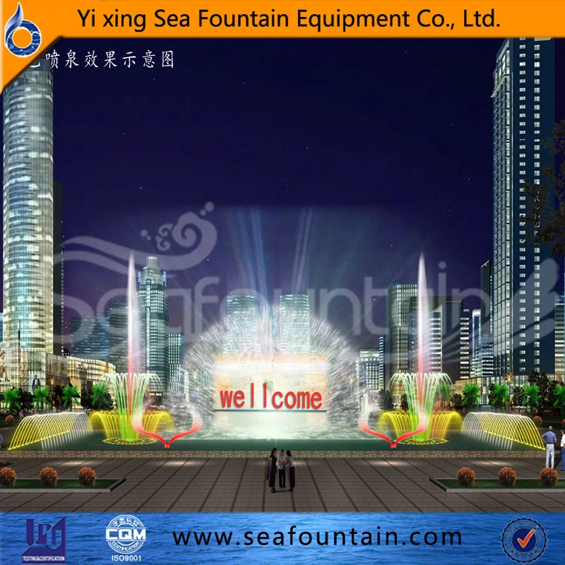 Floor Mounted LED Light Music Fountain with Long Service Life