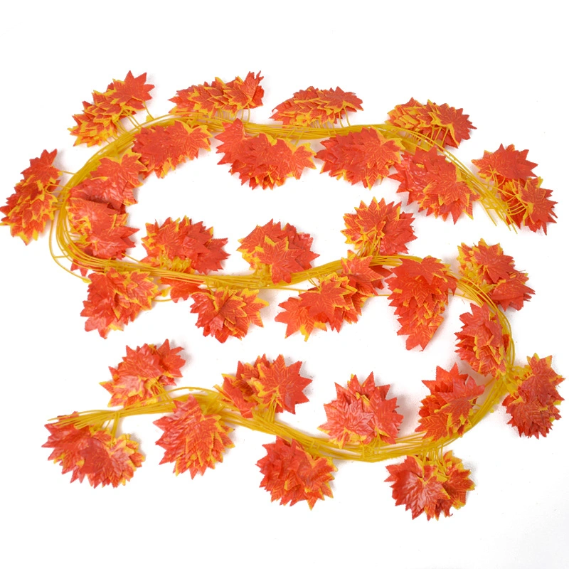 Artificial Red Maple Leaf Simulation Plant Simulation Flower Bouquet Decoration