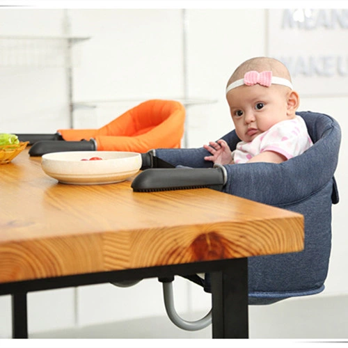 Colgando de viaje plegable gancho en la mesa de comedor silla alta de alimentación para bebés