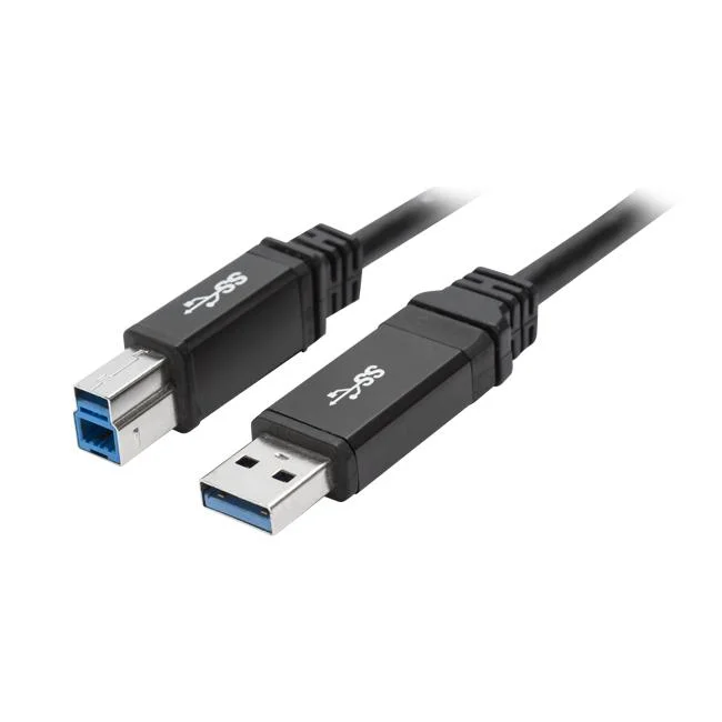 Macho USB 3.0 a para macho USB 3.0 tipo B. Cabo da impressora do scanner