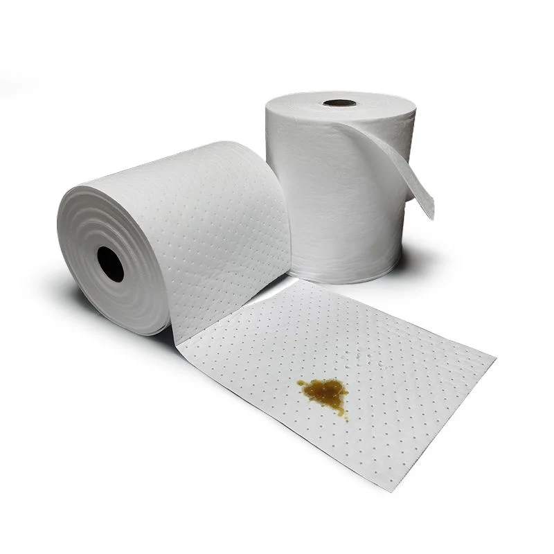 Perforated Dimpled 80cm*50m Oil Absorbent Sheet Rolls