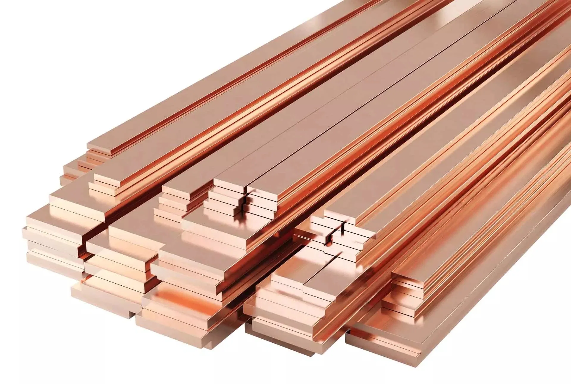 C11000 C12000 C12200 99.9% Pure Copper Flat Square Bar Copper Bus Bar