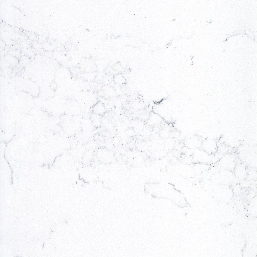 Lámina de cuarzo blanco Calacatta a buen precio, piedra de cristal puro artificial de cuarzo de Yunfu.