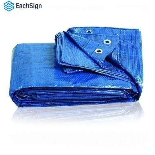 Industrial Blue Strong Cover Waterproof Tarpaulin Fabric Light Duty PE Tarps