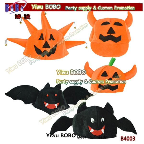 Party Gift Halloween Hat Pumpkin Ornament Promotional Headwear Party Products (B4008)