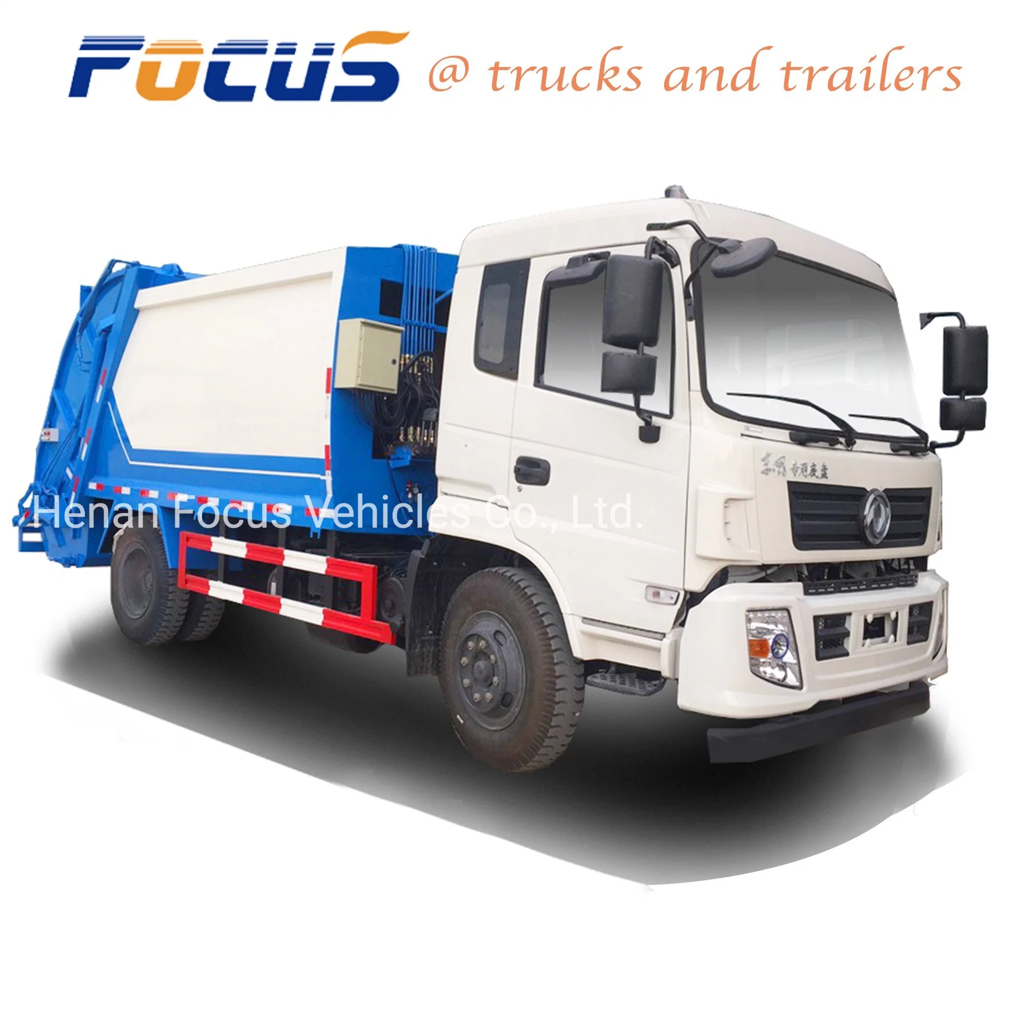 Professional China Manufacturer 10m3 Rear Loader Refuse Compression Garbage Truck