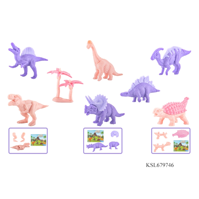 Cheaper Plastic Dinosaur Series DIY Assembly Dinosaurs Park Toys Boys Surprise Egg Capsule Toy Mini Educational Kids DIY Toys