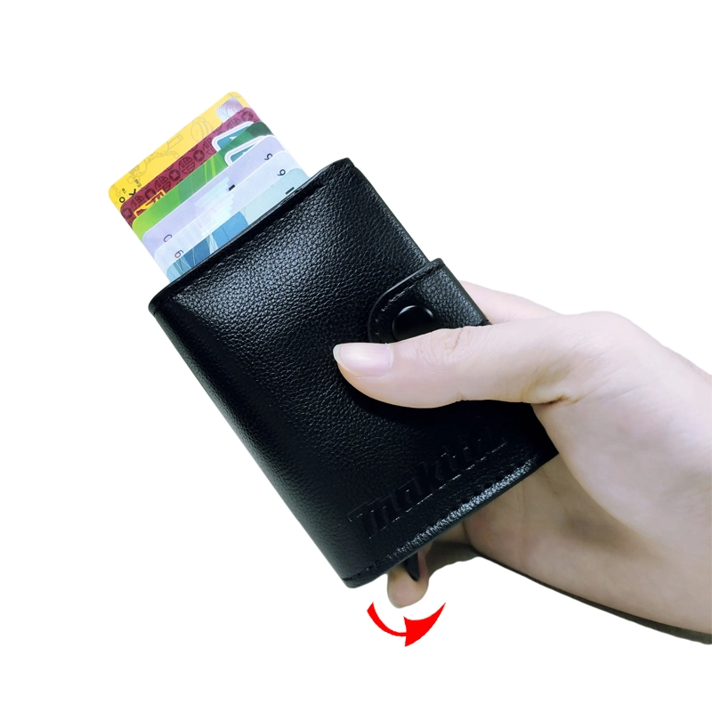 Best Selling Design de Moda Cor Personalizada Carteira de RFID de couro Carteira de cartão de crédito