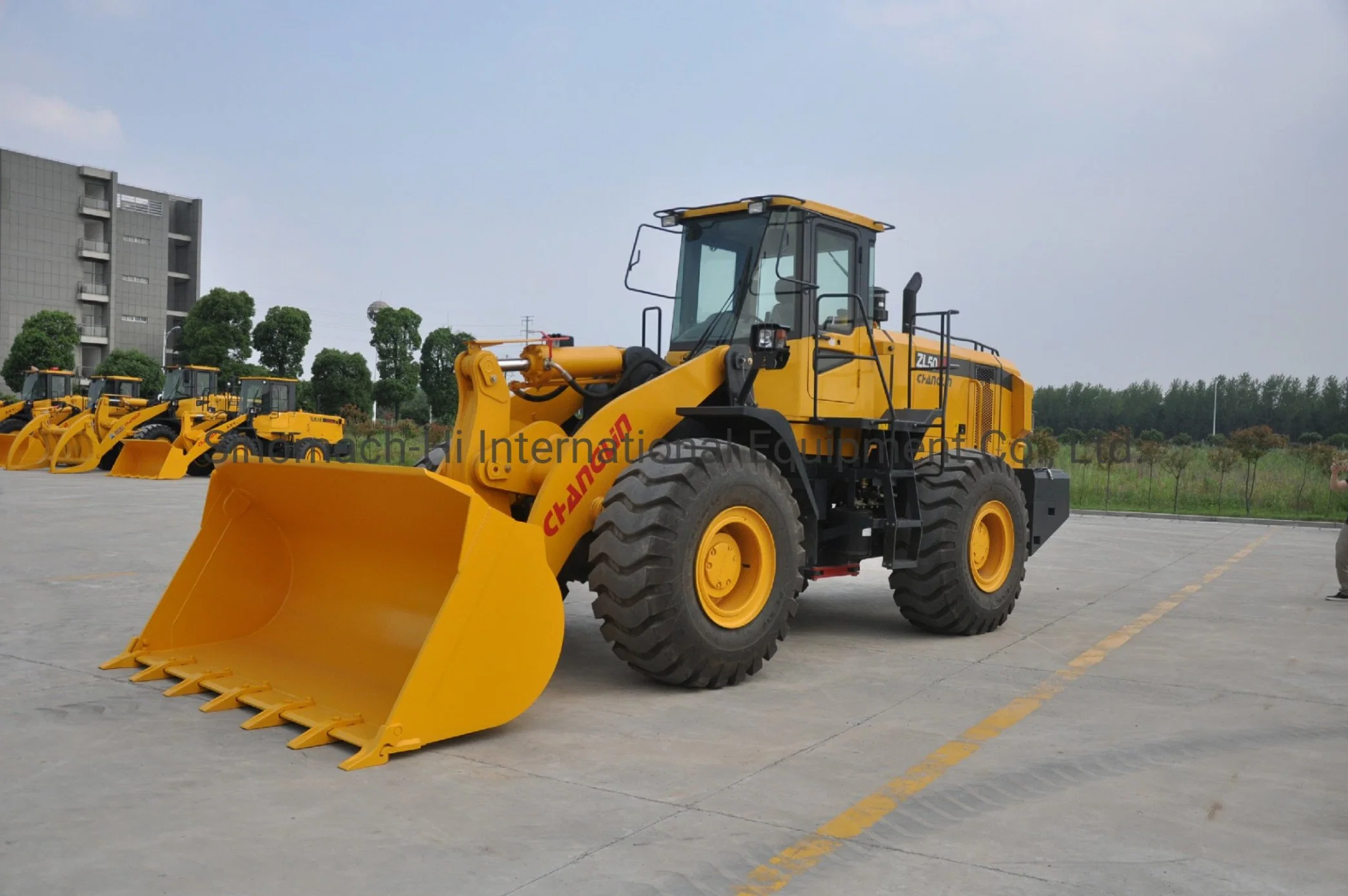 Sinomach Changlin 5.5tons Heavy Duty cargadora de ruedas con freno húmedo para el área polvorienta