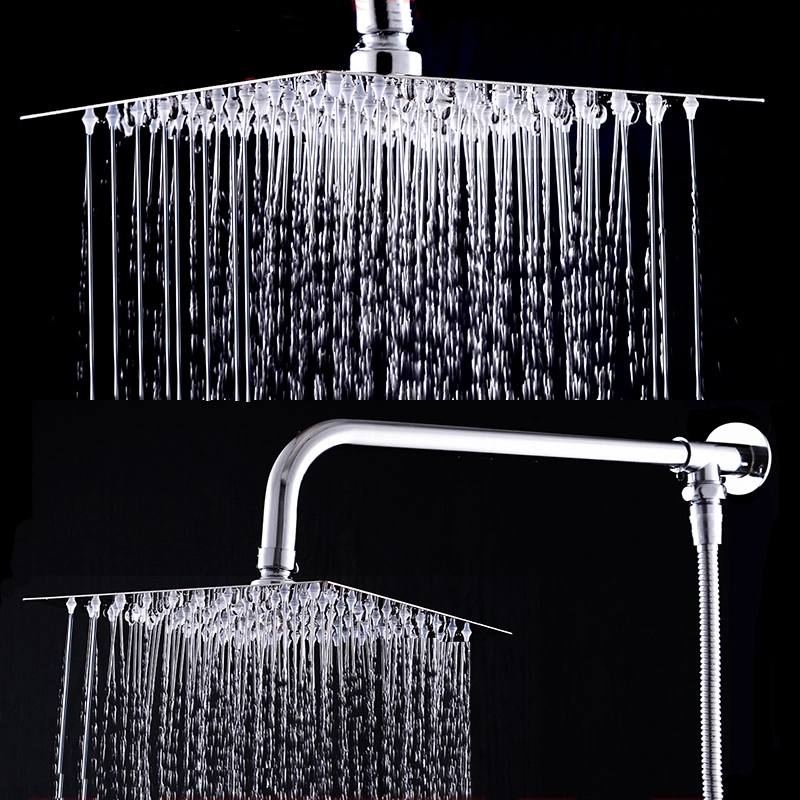 Square Top Over Head Stainless Steel Shower Head