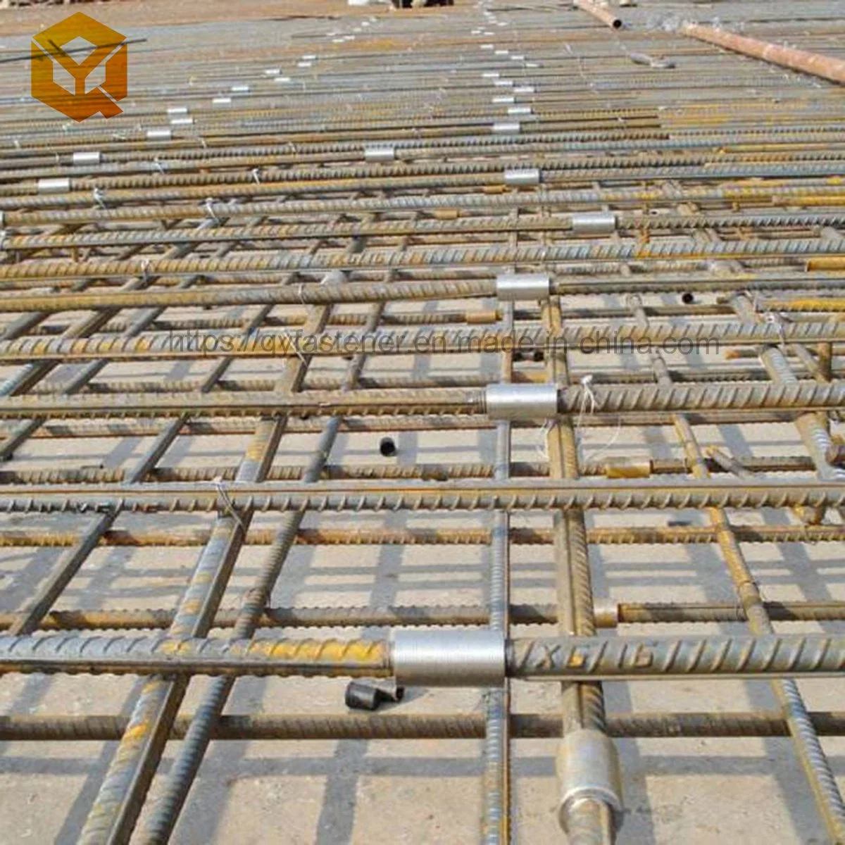 32mm 16mm 20mm Steel Bar Straight Threaded Rebar Coupler Connection Sleeve 25mm Steel Rebars Coupler