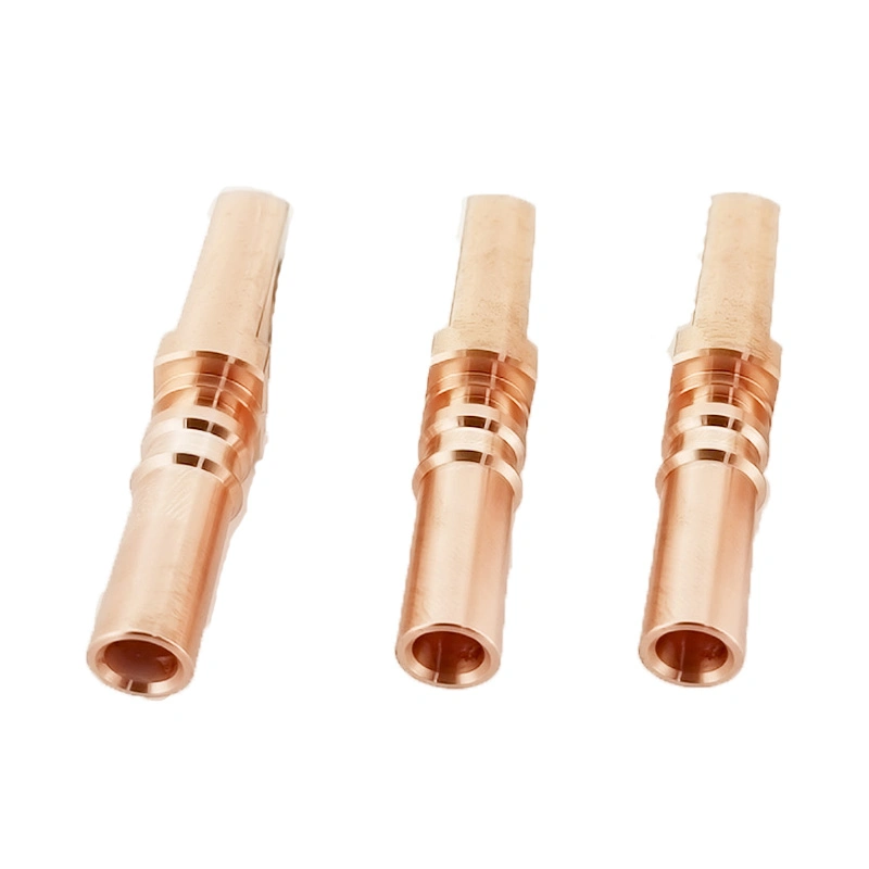 China Automotive Supplier Customized CNC Lathe Precision Copper Terminal Hardware Copper Parts Turning Car Audio Terminal Connector Accessories