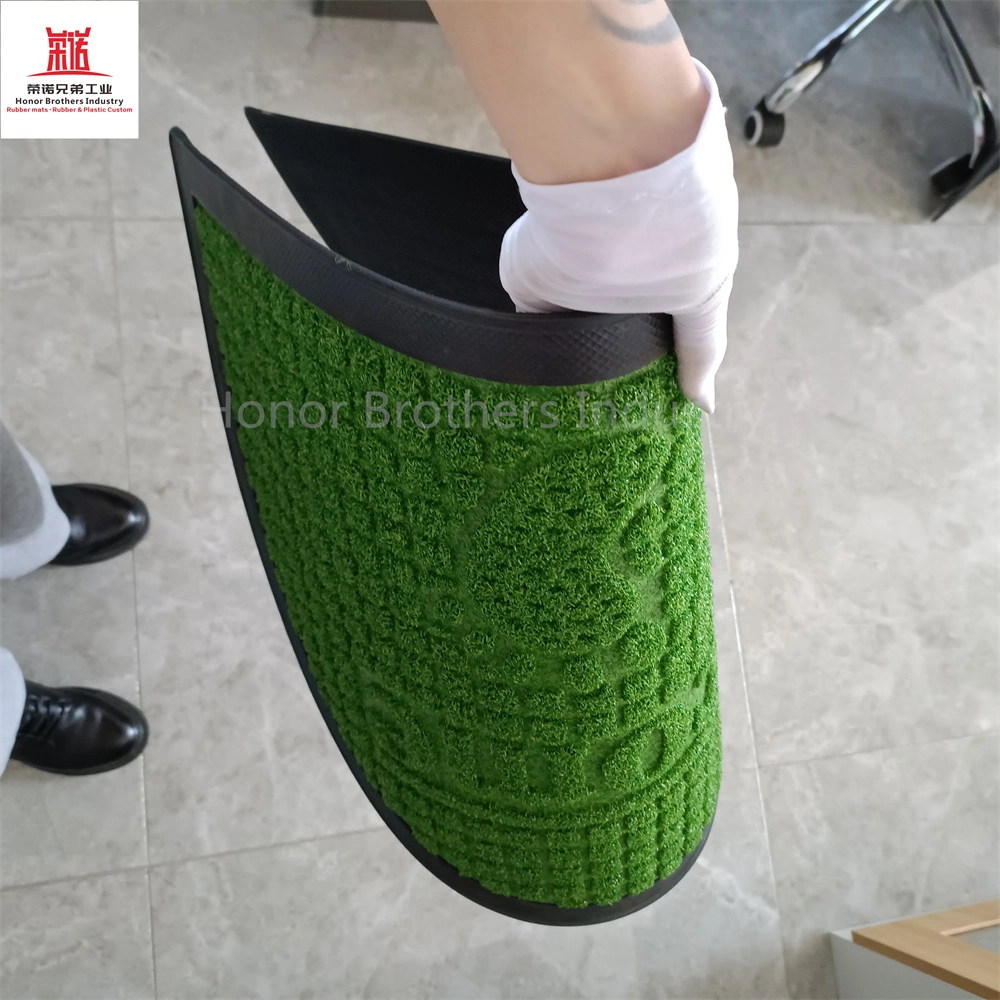 Custom Thickened Rubber Floor Mats, Antibacterial Disinfection Floor Mats, Doormat, Green