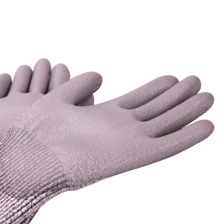 Xingyu 13G Cut 5 Hppe PU Safety Gloves /Hand Gloves/Work Gloves with Great Cut Resistance