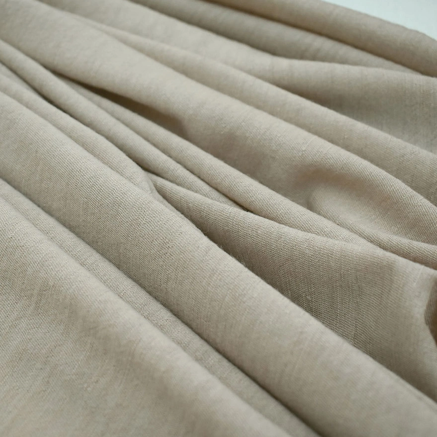 Knitted Jersey Merino Wool High quality/High cost performance  Natural White Single 100% Jersey Fabric for Cloth