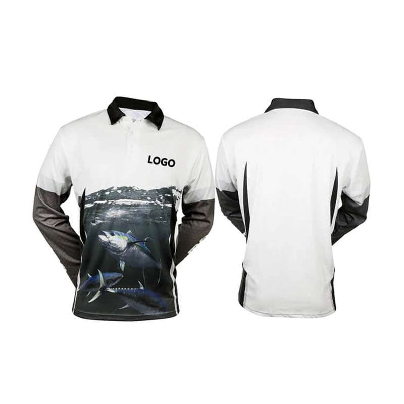 High quality/High cost performance  Sport Uniform 100 Polyest Custom Long Sleeve Polo Fishing Shirts Clothing