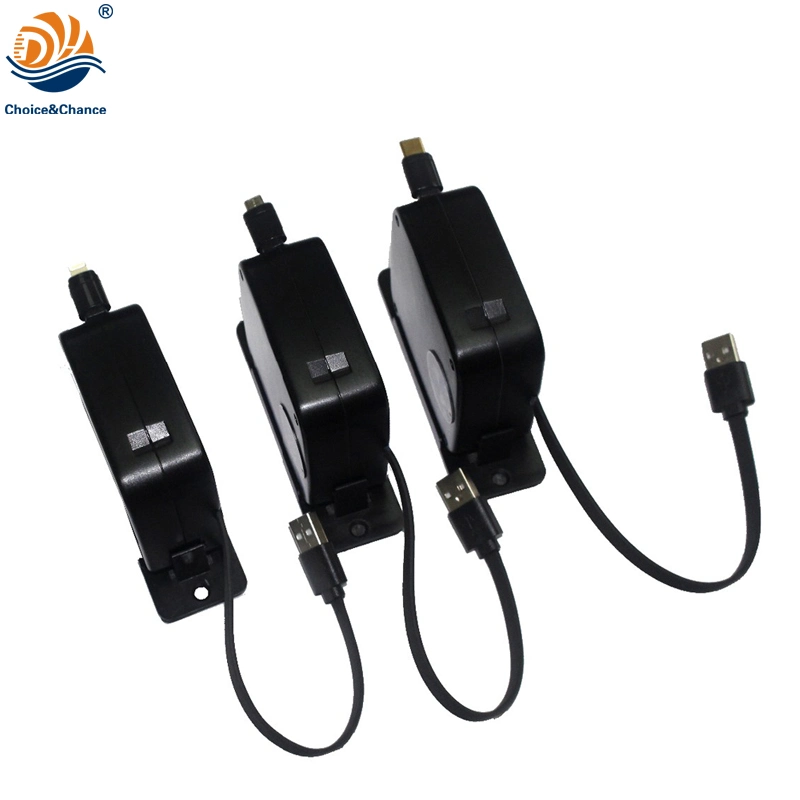 Automatic Retractable USB Data Cable Mobile Phone Fast Charger