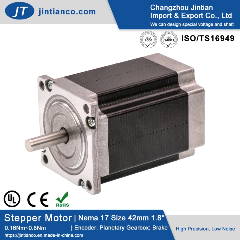 NEMA 17 Open Loop Permanent Magnet Step Stepper Motor Car Motor Kit with Plug-in Connector