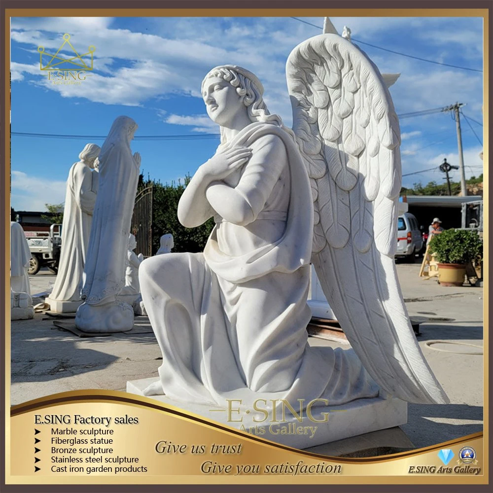 Angel Statue Headstone Granite Bench Tombstone and Monument Carvings and Sculpture