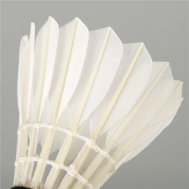 Suministro de fábrica Lingmei 70 Goose Feather Badminton shuttlecock para competición