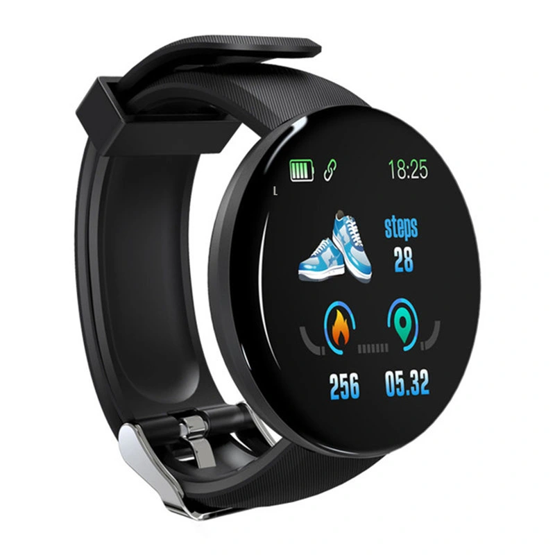 شاشة D18s Smart Watch LCD متتبع صحي ورياضات SmartWatch لـ الهاتف المحمول