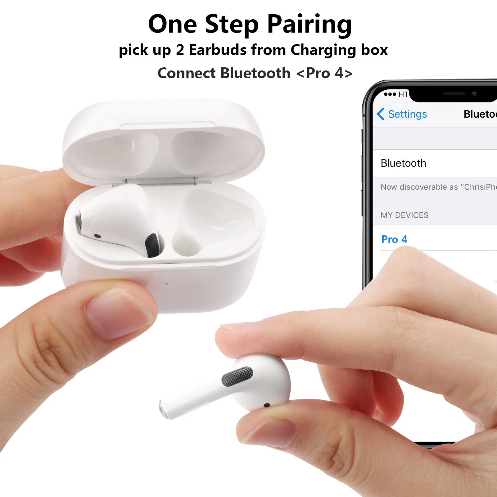 Auricular estéreo de duas orelhas com Bluetooth 5.3 edição sem fios e 1.9 USD Auriculares para auscultadores com microfone