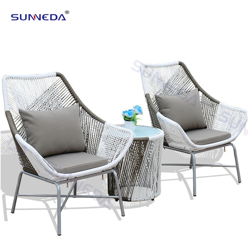 China Sunneda Factory Wholesale Custom Outdoor Garden Tempered Glass PE Wicker Rattan Coffee Table