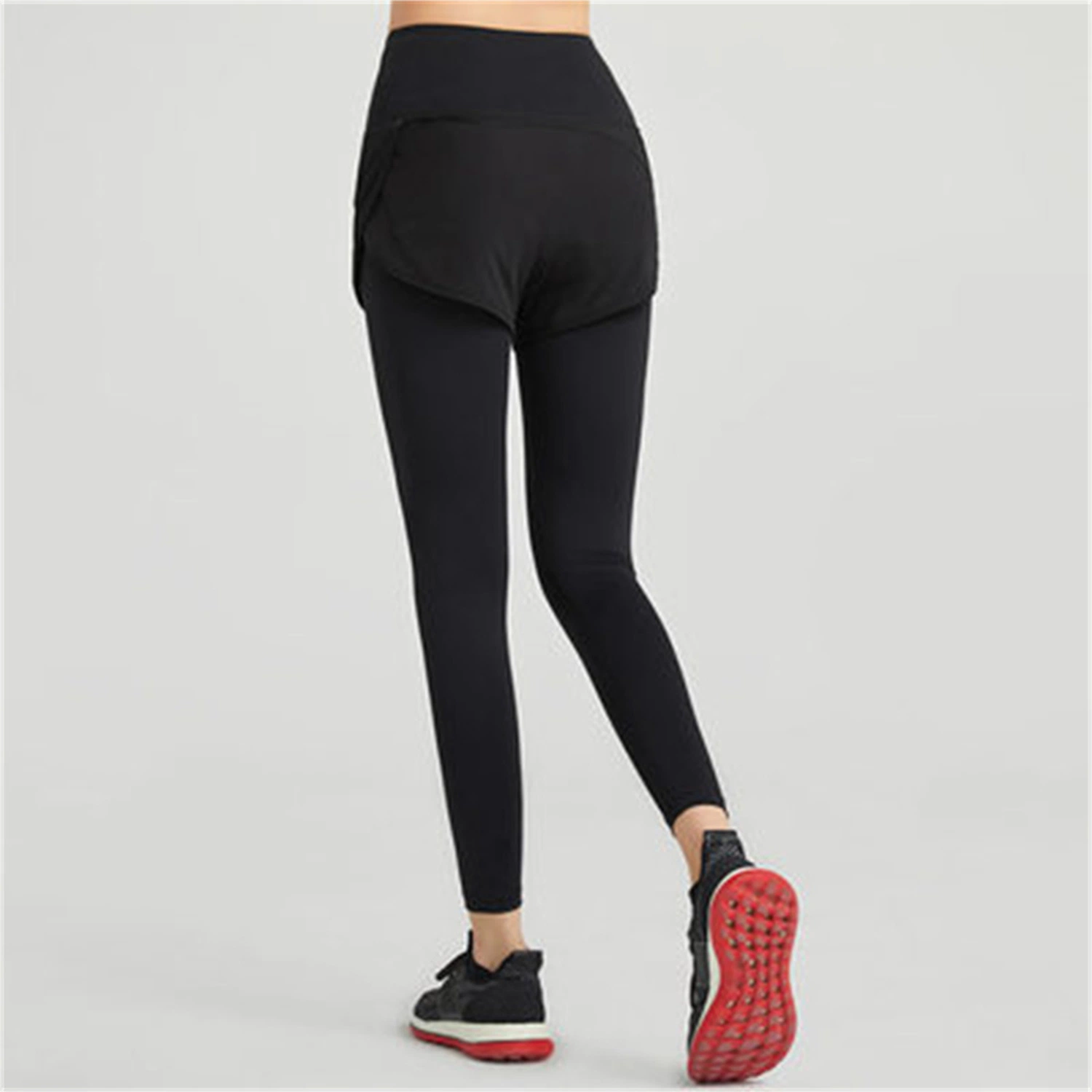 Autumn High Waist Tight Fashion Mesh Stitching Sports Trousers Fitness Running Yoga Pants