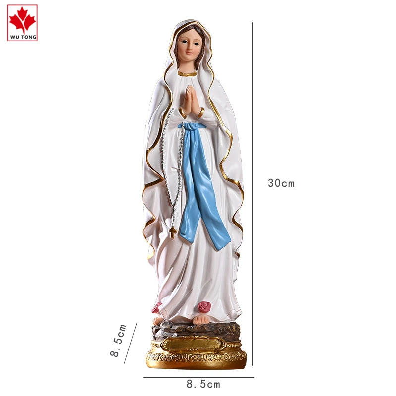 The Blessed Mother Virgin Mary Statue Polyresin Material