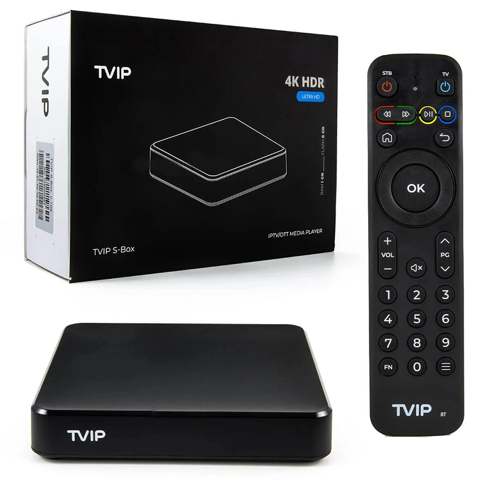 Conjunto de sistemas operativos Linux originais Android 11 Top Box Tvip 705 S905W2 1g 8g suporte para caixa de transmissão IPTV Dual WiFi Bt Leitor multimédia remoto Protal IP-TV Tvip705