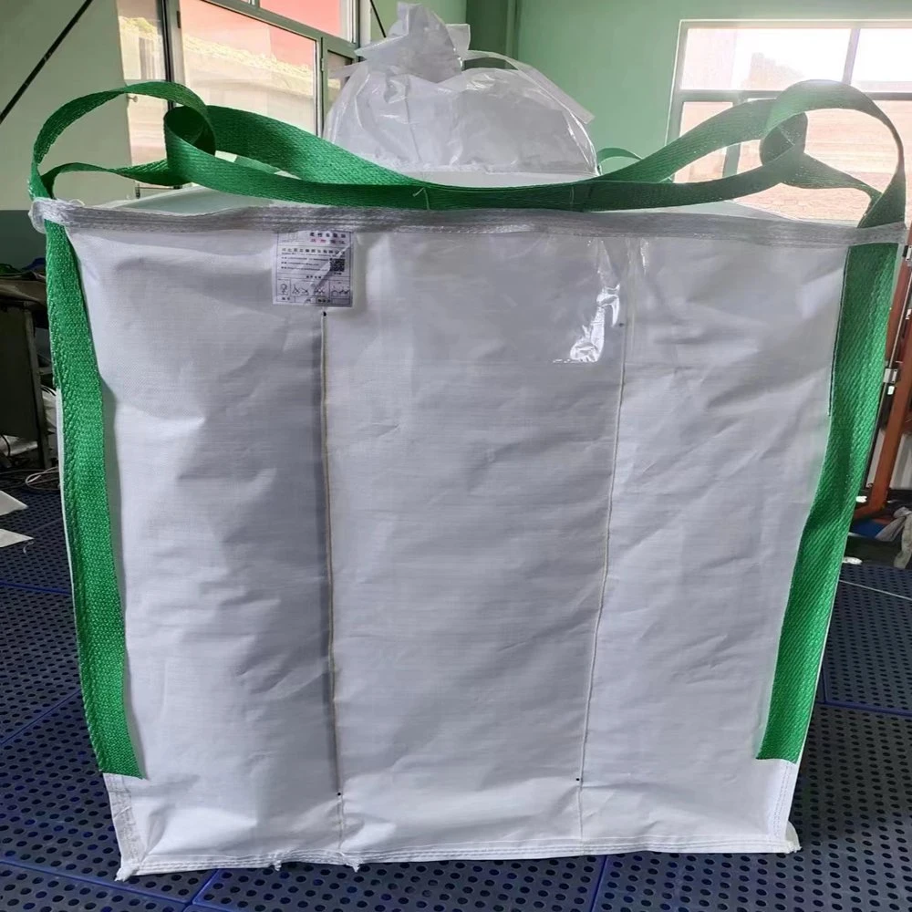 1ton Big Bag 4 Loops de costura lateral 1,5ton Jumbo Bag Anti-UV Super Sack reciclable 1000kgs FIBC Bag para productos químicos
