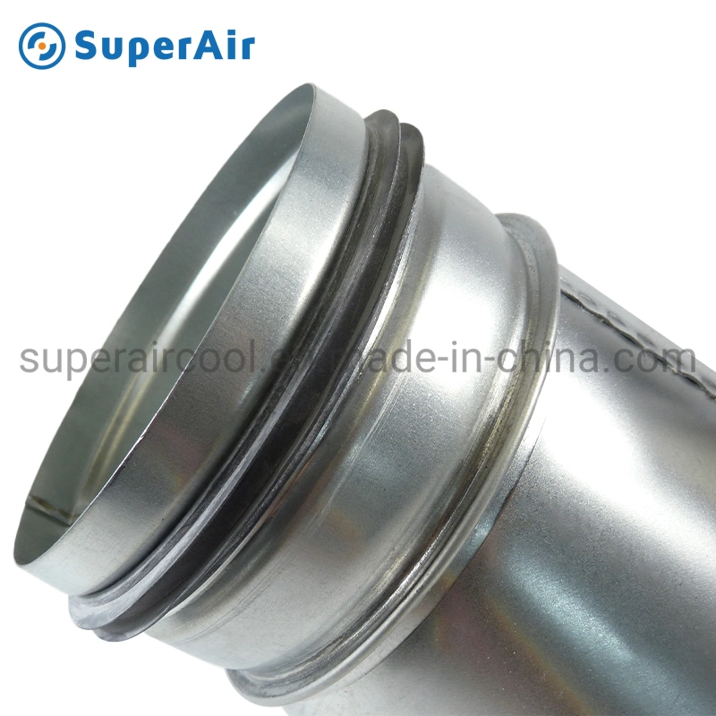 Galvanized Steel Ventilation Air Duct 45 Degree Y Branch Duct