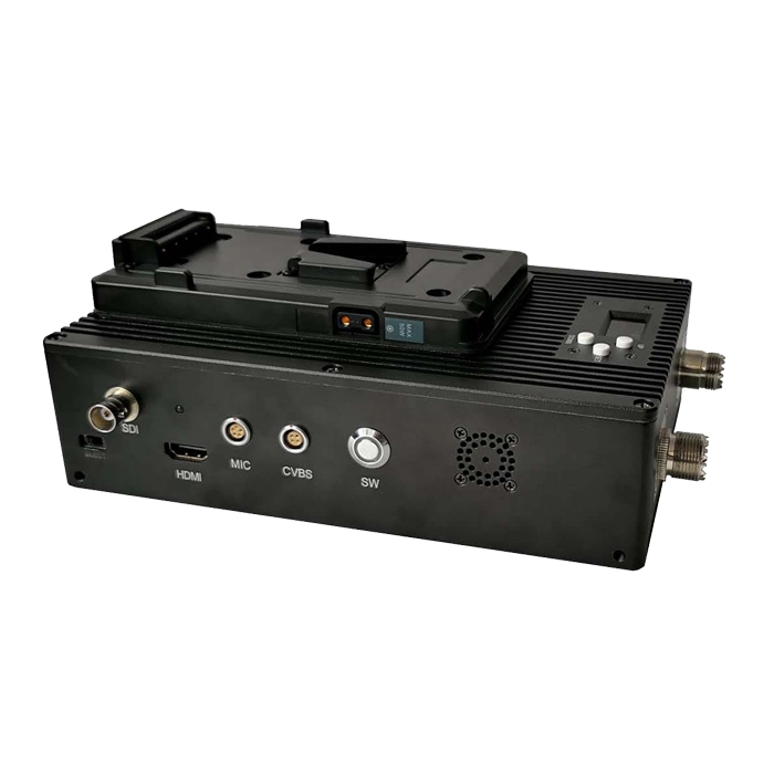 وحدة إرسال فيديو HD محمولة لاسلكية COFDM HDMI SDI Cbvs NLOS نظام مع صوت ثنائي الاتجاه