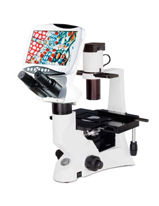 Equipos de laboratorio óptico LCD Electrónica Binocular microscopio biológico