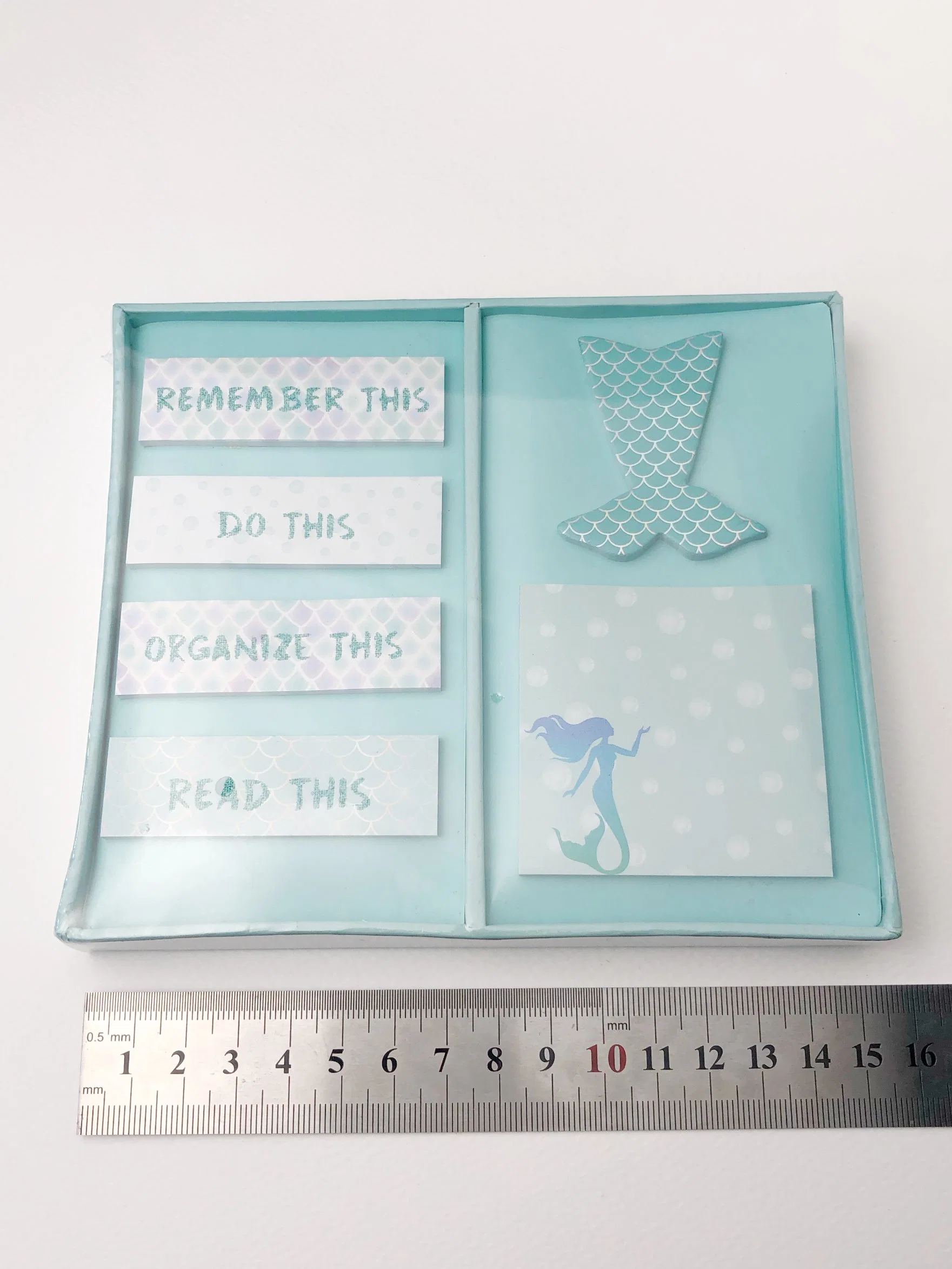 Gift Box Mermaid Design Cute Sticker Custom Notepad