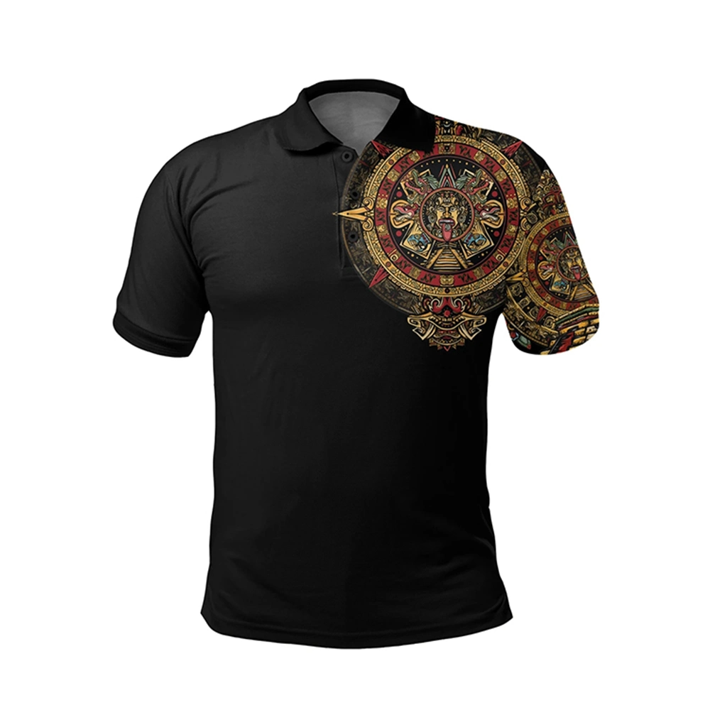 100% Polyester Short Sleeve Polo Dye Sublimation Print Custom Logo & Brand Polos Shirt